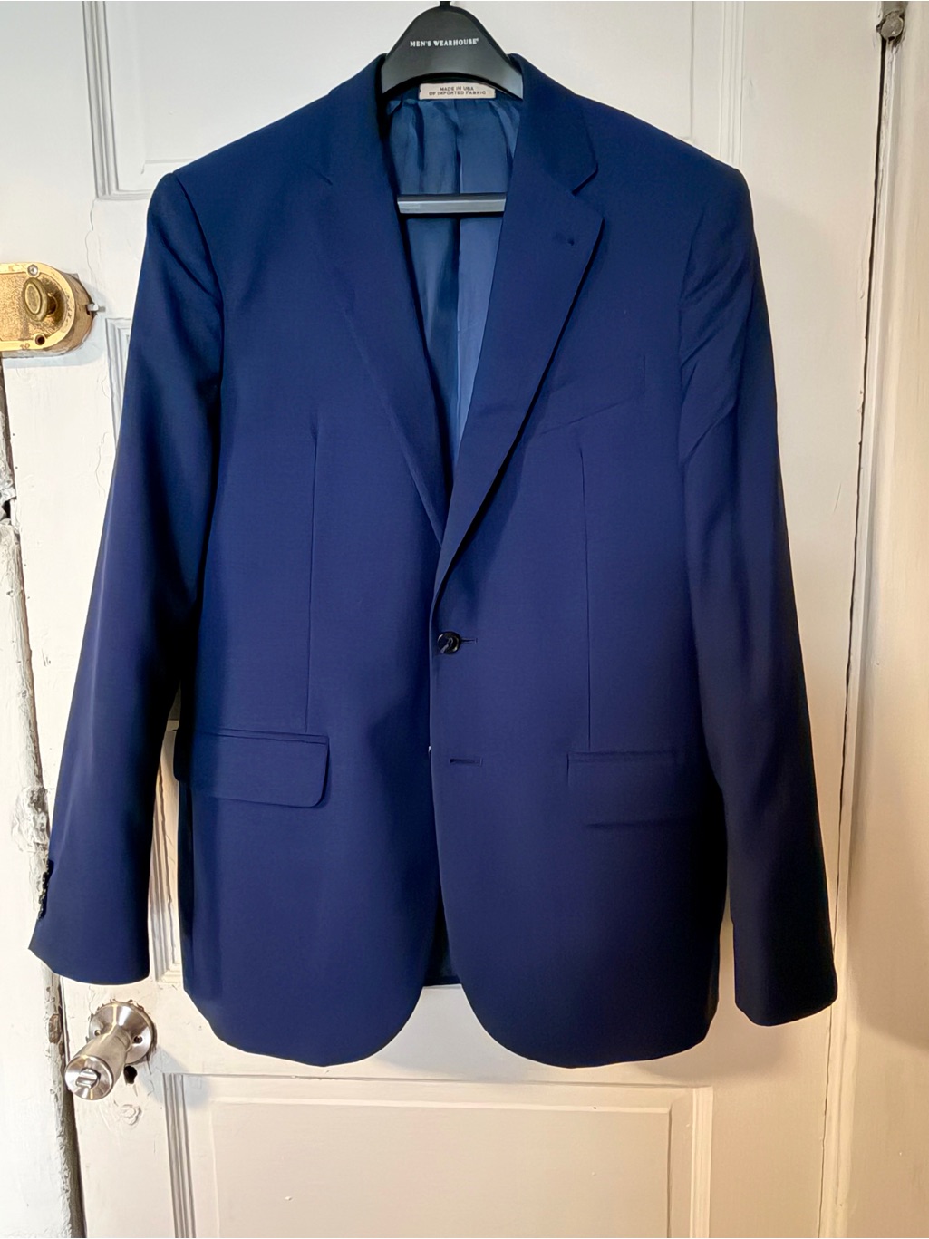 Joseph Abboud Wool Modern Fit Blue Suit Jacket - Size 40r